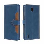 For Nokia C01 Plus / C1 2nd Editon Skin Feel Straw Hat Magnetic Buckle Leather Phone Case(Blue)