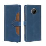 For Nokia G300 Skin Feel Straw Hat Magnetic Buckle Leather Phone Case(Blue)