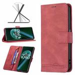 For OPPO Realme 9 Pro Magnetic Clasp RFID Blocking Anti-Theft Leather Phone Case with Holder & Card Slots & Wallet(Red)
