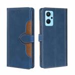 For OPPO Realme 9i / A36&#160;4G /A96&#160;4G /K10&#160;4G /A76&#160;4G Skin Feel Straw Hat Magnetic Buckle Leather Phone Case(Blue)