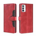 For OPPO Realme GT Master / Q3 Pro Skin Feel Straw Hat Magnetic Buckle Leather Phone Case(Red)