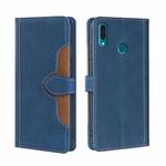 For Huawei Y9 2019 / Enjoy 9 Plus Skin Feel Straw Hat Magnetic Buckle Leather Phone Case(Blue)