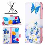 For Xiaomi Redmi Note 11 International Version Colored Drawing Pattern Leather Phone Case(Butterfly Love)