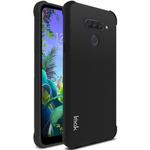 For LG Q60 IMAK All-inclusive Shockproof Airbag TPU Case with Screen Protector(Matte Black)