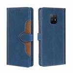 For Fujitsu Arrows 5G F-51A Skin Feel Straw Hat Magnetic Buckle Leather Phone Case(Blue)