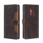 For Fujitsu Arrows F-01L F-42A Skin Feel Straw Hat Magnetic Buckle Leather Phone Case(Brown)