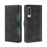 For Fujitsu Arrows NX9 F-52A Skin Feel Straw Hat Magnetic Buckle Leather Phone Case(Black)