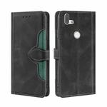 For Fujitsu Arrows RX / M05 Skin Feel Straw Hat Magnetic Buckle Leather Phone Case(Black)