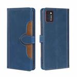 For CUBOT Note 7 Skin Feel Straw Hat Magnetic Buckle Leather Phone Case(Blue)