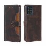 For CUBOT X30 Skin Feel Straw Hat Magnetic Buckle Leather Phone Case(Brown)