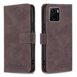 For vivo Y15s Magnetic Clasp RFID Blocking Anti-Theft Leather Phone Case(Brown)