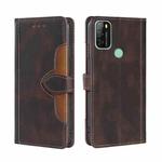 For Blackview A70 Skin Feel Straw Hat Magnetic Buckle Leather Phone Case(Brown)