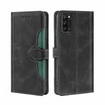 For Blackview A100 Skin Feel Straw Hat Magnetic Buckle Leather Phone Case(Black)