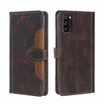 For Blackview A100 Skin Feel Straw Hat Magnetic Buckle Leather Phone Case(Brown)