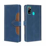 For Ulefone Note  9P Skin Feel Straw Hat Magnetic Buckle Leather Phone Case(Blue)