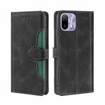 For Ulefone Note 6 / 6P Skin Feel Straw Hat Magnetic Buckle Leather Phone Case(Black)