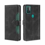 For Ulefone Note 11P Skin Feel Straw Hat Magnetic Buckle Leather Phone Case(Black)