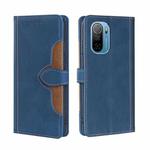 For Ulefone Note 13P Skin Feel Straw Hat Magnetic Buckle Leather Phone Case(Blue)