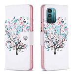 For Nokia G21 / G11 Colored Drawing Pattern Horizontal Flip Leather Phone Case(Tree)