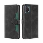 For UMIDIGI A11 Skin Feel Straw Hat Magnetic Buckle Leather Phone Case(Black)
