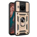 For Nokia X100 Sliding Camera Cover Design TPU + PC Protective Phone Case(Gold)