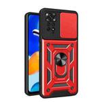 For Xiaomi Redmi Note 11 Pro (Global) Sliding Camera Cover TPU+PC Phone Case(Red)