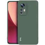 For Xiaomi 12 / 12X IMAK UC-4 Series Straight Edge TPU Soft Phone Case(Dark Green)