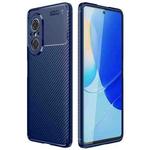 For Huawei nova 9 SE Carbon Fiber Texture Shockproof TPU Phone Case(Blue)