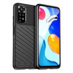 For Xiaomi Redmi Note 11 Global / Note 11S Thunderbolt Shockproof TPU Protective Soft Case(Black)