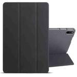 For Huawei Matepad 11 2021 3-folding Honeycomb TPU Leather Tablet Case(Black)