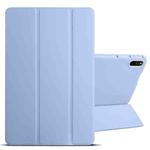 For Huawei Matepad 11 2021 3-folding Honeycomb TPU Leather Tablet Case(Baby Blue)