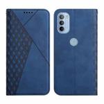For Motorola Moto G51 5G Diamond Splicing Skin Feel Magnetic Leather Phone Case(Blue)