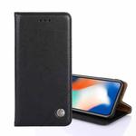 For Nokia 2.4 Non-Magnetic Retro Texture Horizontal Flip Leather Phone Case(Black)