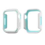 PC+TPU Two-color Frame Watch Case For Apple Watch Series 8 / 7 41mm(White+Blue)