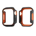 PC+TPU Two-color Frame Watch Case For Apple Watch Series 8 / 7 41mm(Black+Orange)