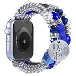 Tassel Beaded Watch Band For Apple Watch Series 8&7 41mm / SE 2&6&SE&5&4 40mm / 3&2&1 38mm(Royal Blue)