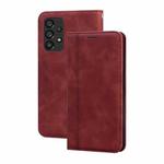 For Samsung Galaxy A53 5G Frosted Business Magnetic Flip Leather Phone Case(Brown)