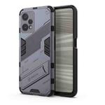 For OPPO Realme 9 Pro Punk Armor 2 in 1 PC + TPU Shockproof Phone Case with Invisible Holder(Grey)