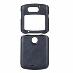 For Motorola Moto Razr 5G Cowhide Texture PU Phone Case(Blue)