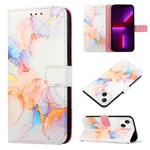For iPhone 13 PT003 Marble Pattern Flip Leather Phone Case(LS004)