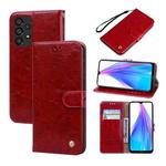For Samsung Galaxy A33 5G Oil Wax Texture Leather Phone Case(Red)