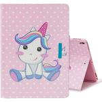 For iPad Pro 10.5 inch Colored Drawing Pattern Horizontal Flip Leather Case with Holder & Card Slot & Wallet(Cute Unicorn)