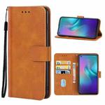 Leather Phone Case For TECNO Camon 12 Air(Brown)