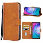Leather Phone Case For TECNO Camon 16 SE(Brown)