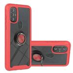 For Motorola Moto G Power (2022) / G Pure Shockproof PC + TPU Phone Case with Ring Holder(Red)