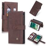 For iPhone 6 / 6s / 7 / 8 POLA Multi-function Fashion Magnetic Horizontal Flip Leather Case with Card Slots & Wallet & Photo Frame & Holder(Coffee)