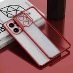 For OPPO Find X5 Pro Electroplated Frosted Phone Case(Red)
