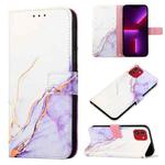 For Samsung Galaxy A03 164mm PT003 Marble Pattern Flip Leather Phone Case(LS006)