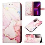 For Samsung Galaxy S20 FE 4G / 5G PT003 Marble Pattern Flip Leather Phone Case(LS005)