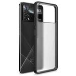 For Xiaomi Poco X4 Pro 5G Four-corner Shockproof TPU + PC Protective Phone Case(Black)